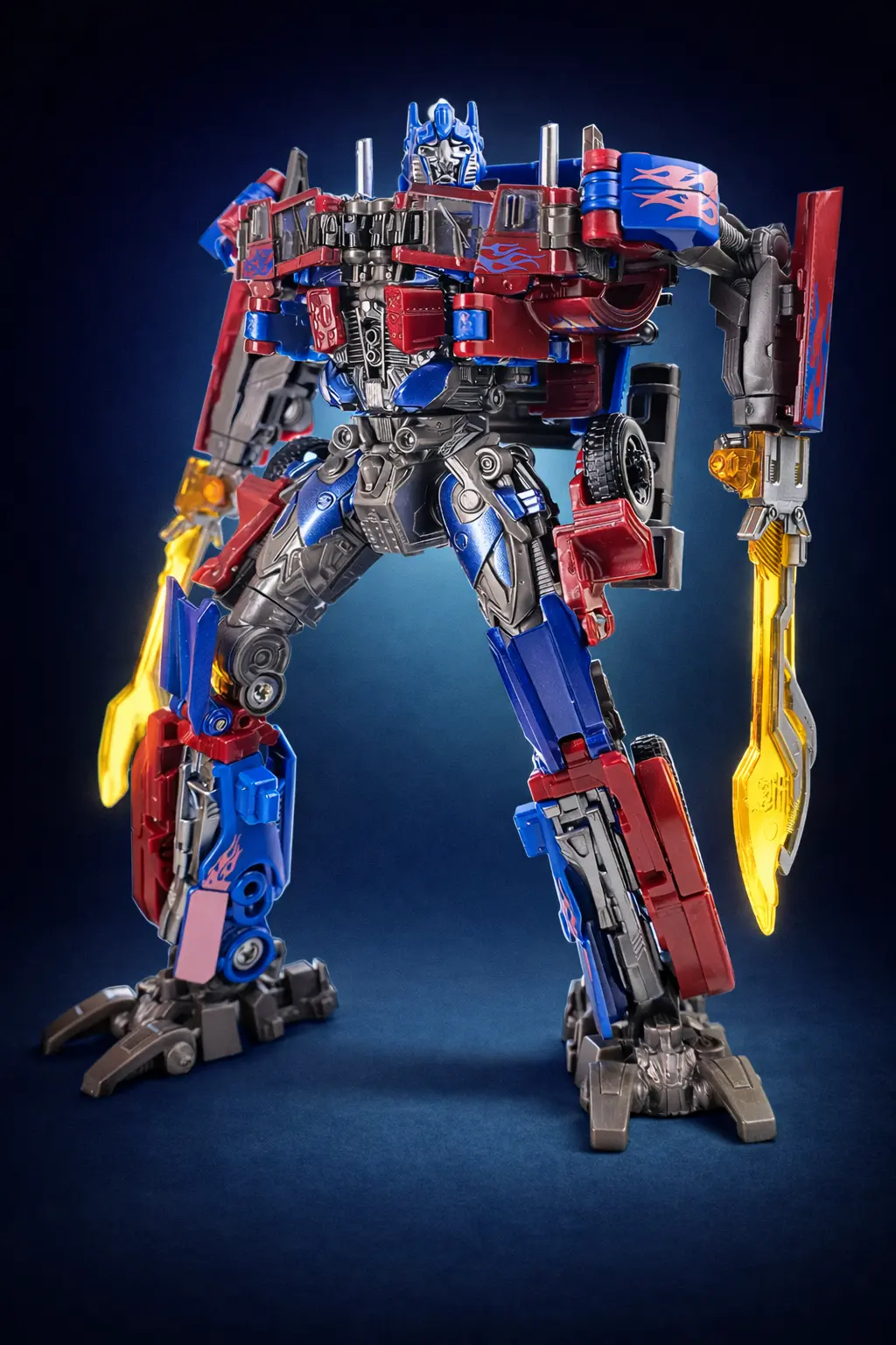 Action figure robô em exposição